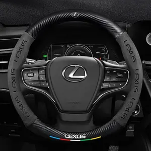Lexus Es200 Es260 Es300 Rx300 Ls500h Gs300 Is250 Is300 Ct200h Lx570 Gx Nx Steering Wheel Cover, Anti-Slip Napa Leather, Ventilated Design, Car Accessories