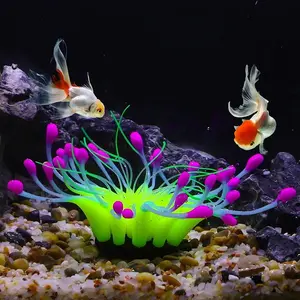 Luminous Coral Ornament, Artificial Coral Decoration, Silicone Fish Tank Decoration, Aquarium Decoration, Pet Supplies