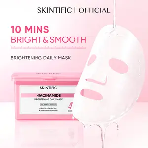 [New Launch] SKINTIFIC Niacinamide Brightening Daily Mask 10-minute daily brightening treatment uneven skin tone 30pcs/box