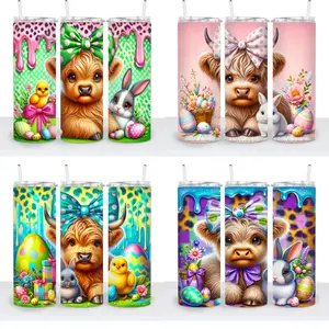Easter Highland Cows Choice - 20oz Tumbler