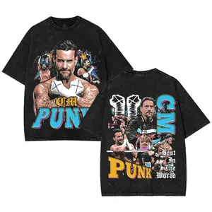 CM Punk Best In The World Tee, Wrestling Tee, Wrestling Graphic Tee, Wrestler Washed Shirt, Sports Shirt, Vintage Wresting Shirt, Wrestling Gift  Tshirt Menswear