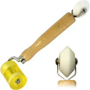 Seam Roller - Sound Deadening Roller for Automotive , RV Roofs, Metal, Fiberglass, EPDM, TPO Rubber - Dual Design Seam Rolling & Sound Deadening Tool with 2" Flat & Edge Rolling Application