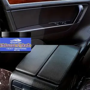 Car Plastic Repair Paste Dashboard Refurbishment Scratch Fix Interior Restoration Kit, Tire Polishing Brightener Long-Lasting Shine Auto Care Maintenance Set