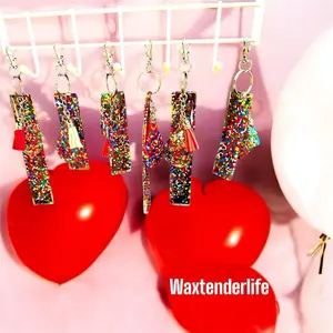 Epoxy Rainbow Sprinkle Dot Purse Charms - Unique Design for Versatile Use in Various Purse Styles