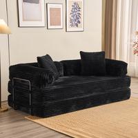 Black Plush Corduroy