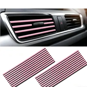 20 Pcs Car Vent Outlet Trim Strip |  Air Vent Decoration | Auto Interior DIY Accessories