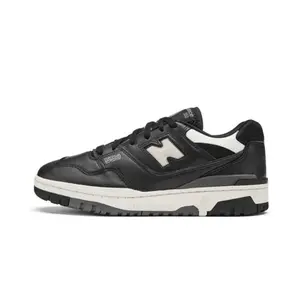 New Balance 550 "Panda" Men's Sneaker with White Detailing and Black Leather Upper