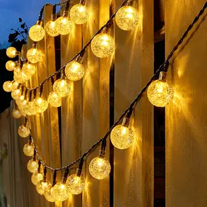 Solar outdoor light string, powered LED light string, 100 light beads, 8 lighting modes, waterproof and durable design, suitable for camping and family gathering decoration, perfect choice for holiday lighting