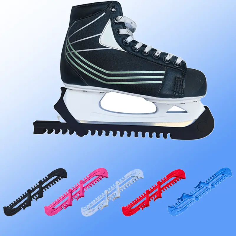 1 Pair Adjustable Ice Skate Protector, Universal Ice Skate Blade Holder, Suitable For All Skill Levels, Suitable For Hockey Skate Blade & Figure Skate Blade, Skating Equipment