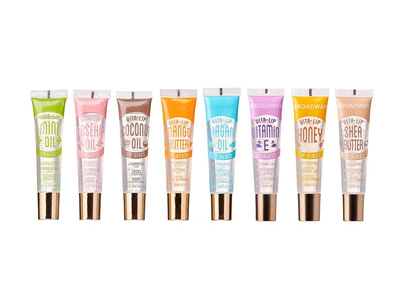 Ruby Kisses Broadway Vita-Lip Clear Lip Gloss - Moisturizing, Hydrating, Nourishing with Mint, Rosehip, Coconut, Mango, Argan, Honey & Shea Lipstick Makeup Daily Shea Butter Moisturizer Moisture Hydrate Moisturize Cosmetic Lip Care