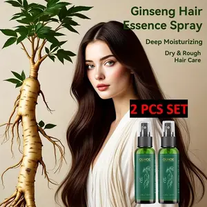 Ginseng Hair Thickening Liquid, Nourishing Hair Essence, Prevents Hair Loss, Hair Care Spray, Ideal for Thin Hair, Enhances Hair Volume