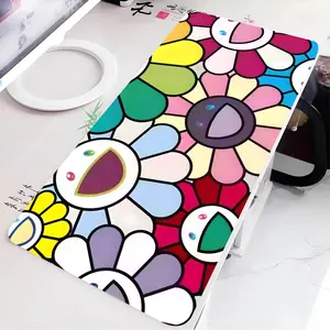 Art T-Takashi M-Murakamis Mouse Pad Tool Mat HD Printing Computer Gamers Locking Edge Non-slip Mause Pads Keyboard PC Desk Pad