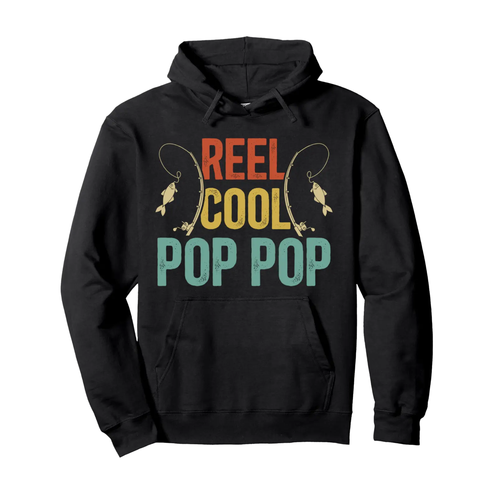 Reel Cool Pop Pop Fishing Pop Pop Grandpa Fisherman Pop Pop Pullover Hoodie - Hufsakha Shop Cb0cqfhg1j6