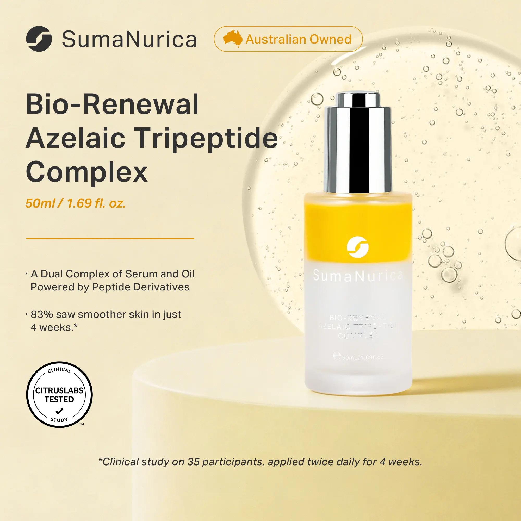 [SumaNurica] Bio-Renewal Azelaic Tripeptide Complex – Clear, Brighten & Smooth Skin