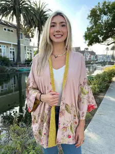 Artemisa Rose Floral Reversible Kimono