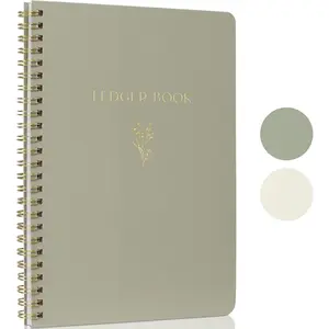 Easy to Use Accounting Ledger Book - The Perfect Expense Tracker Notebook for Your Small Business - Beautiful Personal Finance Checkbook, Income and Expense Log Book