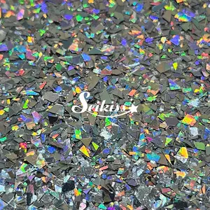 Silver Laser Holographic Flakes Glitter - Silver Glitter