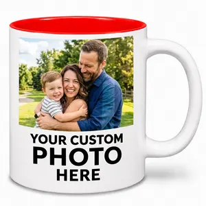 ArtPix 3D Personalized Coffee Mug – Custom Ceramic Cup with Your Photo – Customized Fathers Day Gift for Dad, Husband, Grandpa – 11 Oz Tea Mug Gift for Mom, Women