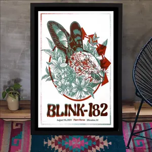 Blink-182 At Fiserv Forum In Milwaukee, WI On August 7 2024 Concert Poster