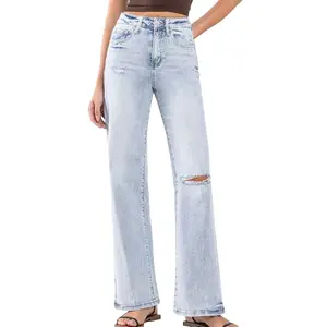 VERVET 90's Vintage Super High Rise Flare casual jean