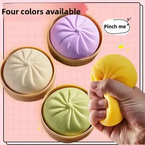4 Pack Stress Viral Dumpling Squishy！Satisfying ASMR Fidget Toy for Stress Relief, Perfect Desk Companion & Fun Gift Idea