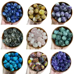100g Crystal Mineral Tumble Blue Apatite Amethyst Rose Quartz Home Ornament Fish Tank Decoration