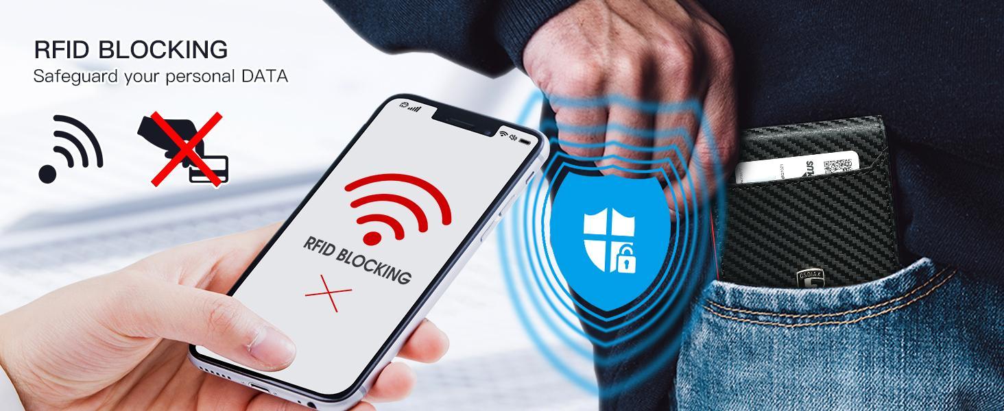 GSOIAX Men's Slim RFID Blocking Wallet