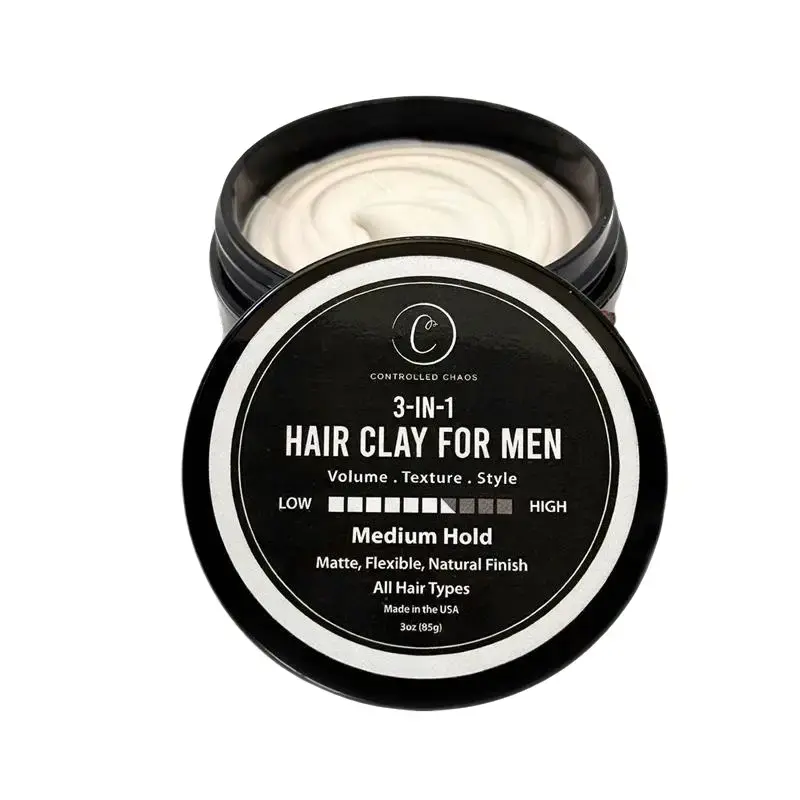3-IN-1 Hair Clay for Men for Texture, Volume & Natural Control Matte -  Made In USA