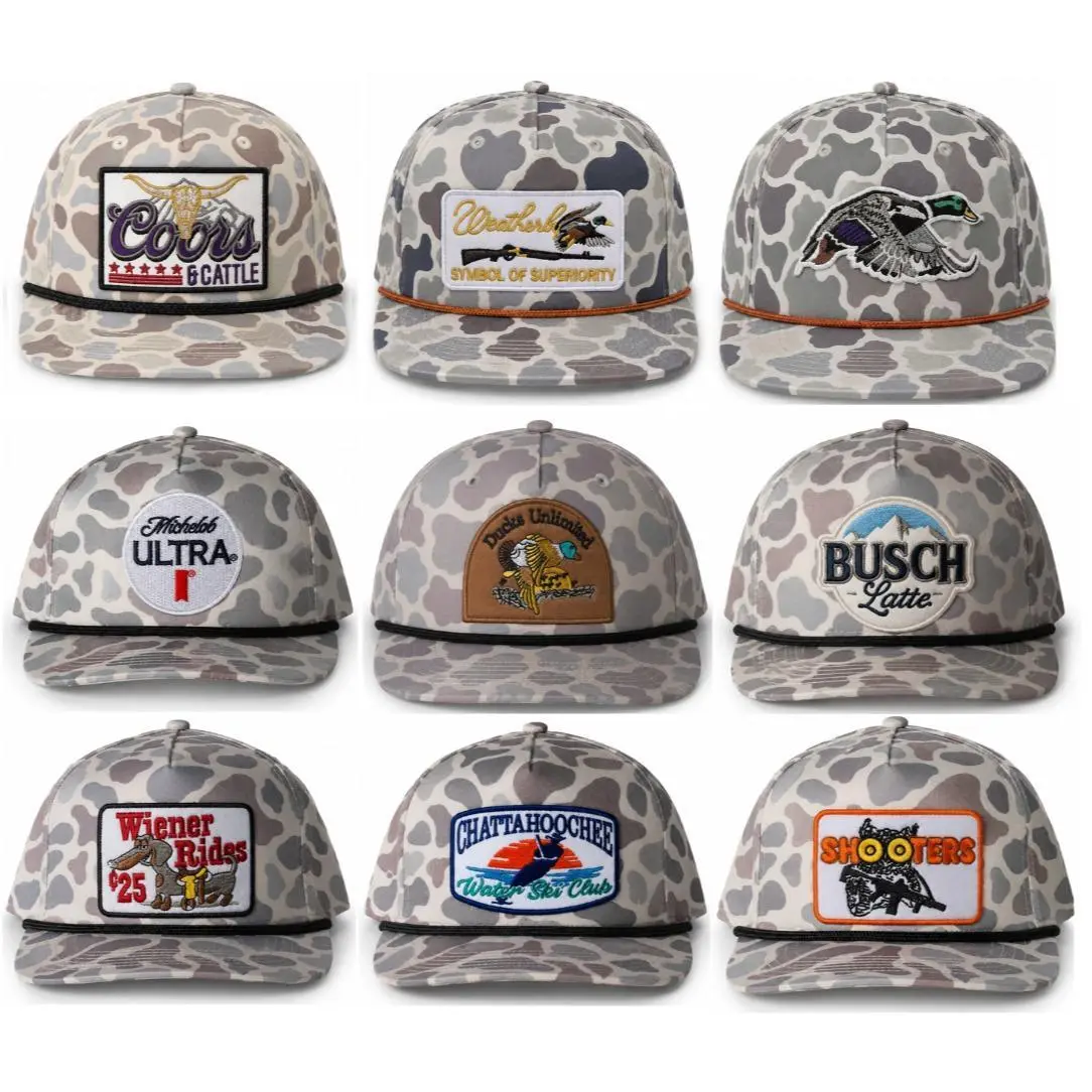 Full Limited Camo Trucker Hats Collection | Vintage Patch Snapback Caps | Outdoor, Hunting & Racing Style Mesh Hats | Multi-Design USA Heritage Collection