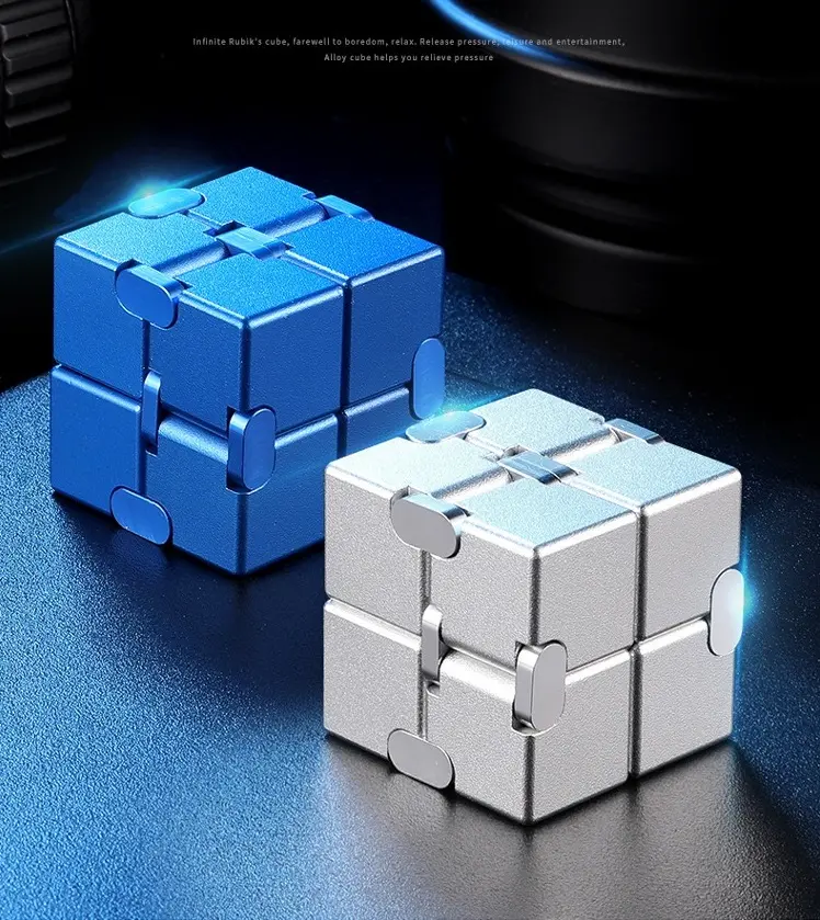 【Father's Day Gift】Infinity Flip Cube, Stress Relief EDC Fidget Toy, Sensory & Anxiety Spinner, Ultimate Stress Relief, Enhanced Focus and Habit Breaking