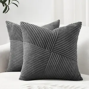 Cross-stitched twill throw pillow for living room sofa, light luxury lantern core pillowcase, home decor cushion cover, Home Textile