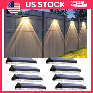 Solar Fence Lights Outdoor, Solar Fence Lights, Outdoor Solar Lights, Fence Post Solar Lights, Waterproof Solar Step Lights, LED Wall Lights Outdoor, Solar Powered Fence Lights, Garden Fence Lighting, Outdoor Patio Lights, Railing Step Lights