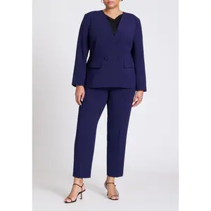 ELOQUII Women's Plus Size The 365 Semi Stretch Slim Leg Pant