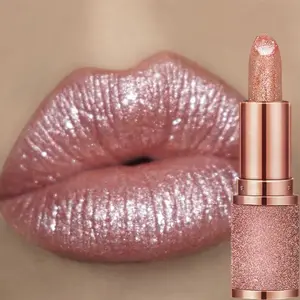 Temperature Color Changing Glitter Lipstick Waterproof Long Lasting Moisturizing Velvet Matte Lip Tint Red Pink Sexy Lips Makeup Gloss Lipgloss