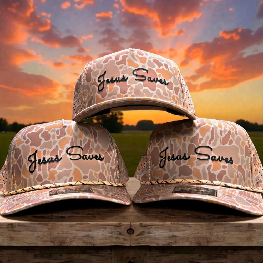 JESUS SAVES PERFORATED PERFORMANCE HAT JESUS SAVES PERFORATED PERFORMANCE HAT