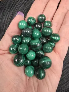 Genuine Mini Malachite Spheres 12-14mm