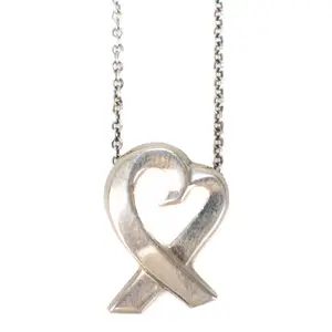 Pre-owned Tiffany & Co Heart Necklace Silver E26022312
