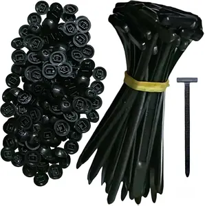 Nylon Universal Cable Tie Buckle Heavy Duty Self-Locking Zip Ties Holder Multipurpose Plastic Tool for Car Daily Repair 50pcs No Warranty