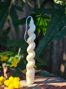 Spiral candle - Natural soy wax - Home Decor - Bathroom Decor - Living room Decor - Table Decor - Gift - handmade Gift - Friendship Gift -