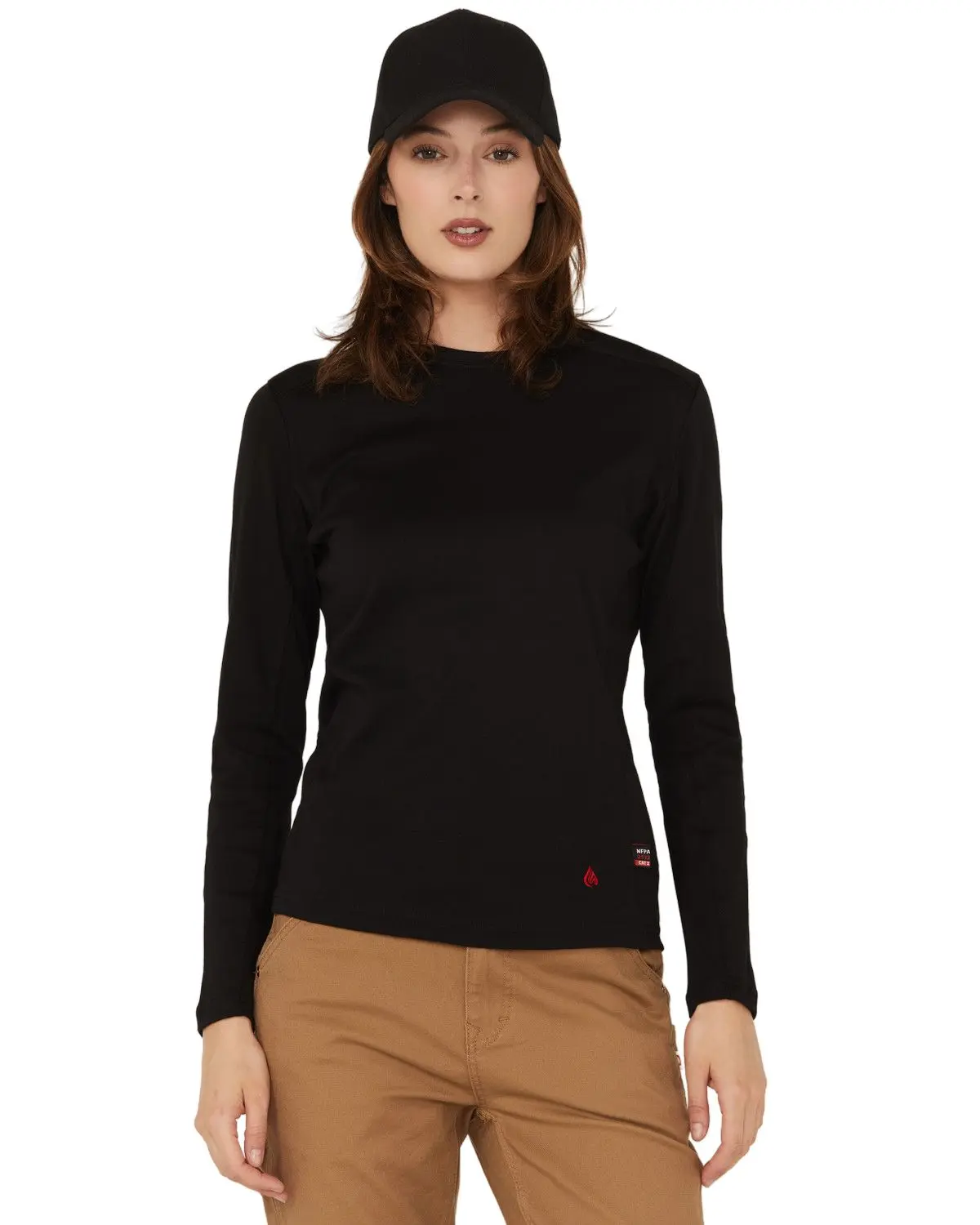 Forge Workwear Women's Women'S Fr Long Sleeve Work Shirt - Lfrcnt-Blk