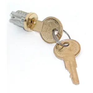 212 MAIN HD TLLP 500 107TA Timberline Lock Plug - Brass Finish, Keyed Alike (Key Number 107), Snap-In Plugs, Security Lock, Hardware