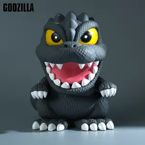 L-1PC Godzilla Official License Godzilla Piggy Bank Unique Money Saving Box Coin Bank Savings Bank Movie Merch for Home Desktop Decoration Gifts for Fans Birthday Christmas