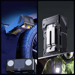 Portable LED Flashlight, Magnetic Flashlight, Type-C Rechargeable Waterproof Flashlight, Multifunctional Outdoor Camping Lighting