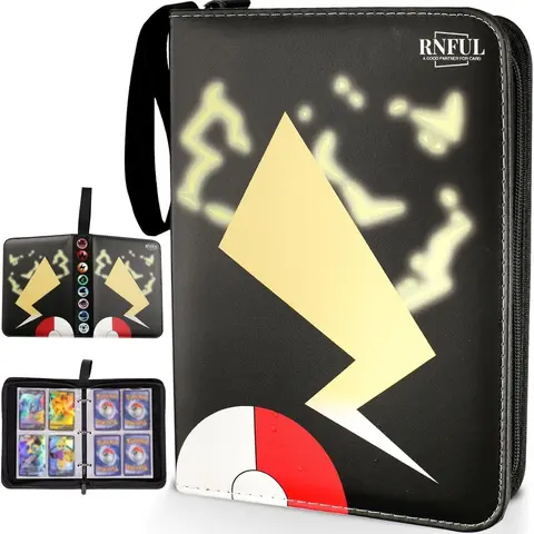 Lighting Tail Pokemon Card Binder Album Collection Pocket 400 Trading Card Case