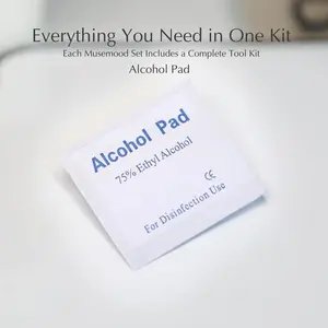 Alcohol Pad x1 - Handmade 3D Gel Press-On Nails | Reusable, Long-Lasting, Salon-Perfect Finish，3D Gel Nails Acrylic Press on Nails