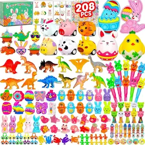 Mother Day Gift 208pcs Easter Egg Fillers, Easter Basket Stuffers, Easter Egg Stuffers Small Toys for Easter Egg Fillers Bulk for Kids Boys Girls Filled Egg Hunt Party Favors Classroom Prizes