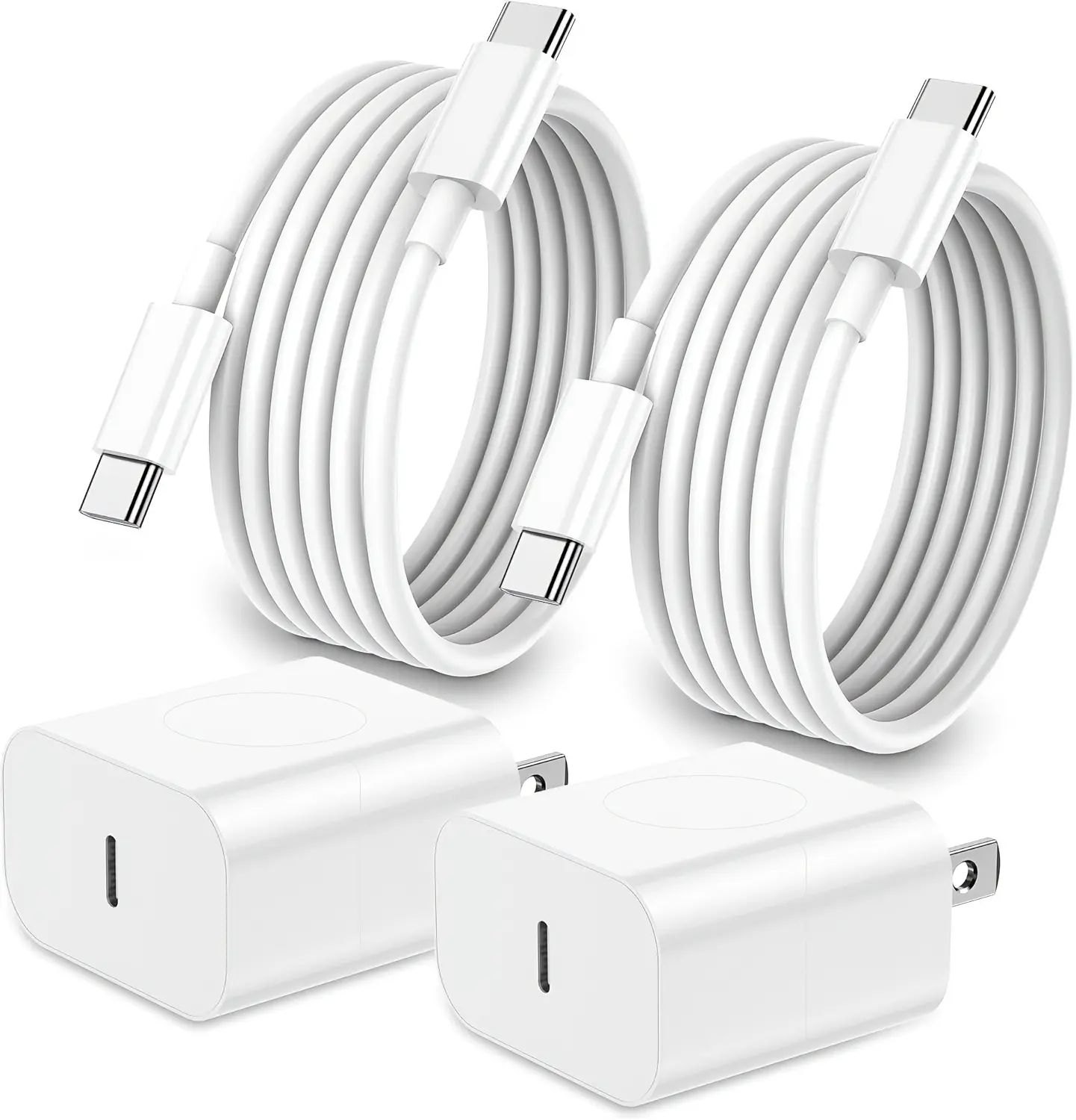 iPhone 17 16 15 Charger Fast Charging,2Pack 20W Apple iPad USB C Wall Charger Block with 6FT USB C to C Cable for iPhone 17/Pro/Pro Max/17 Air/ 16/Pro/Pro Max/15/Pro/Pro Max