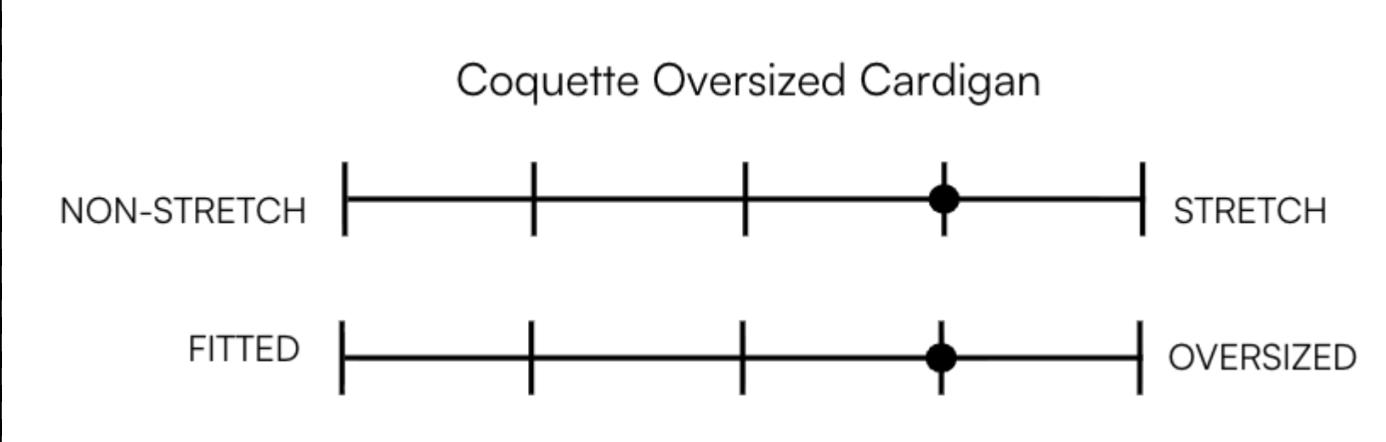 COQUETTE OVERSIZED CARDIGAN