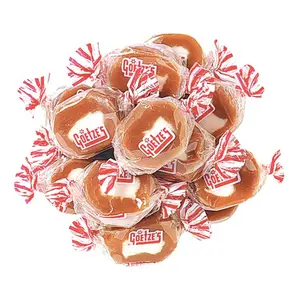 Vanilla Caramel Creams - Sweet, Soft and Chewy with Smooth Creamy Center with Vanilla and Caramel Flavors - 4 oz & 8 oz & 1 lb bag Bonbon Snack Candy Salt
