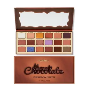 Chocolate style eyeshadow palette, earthy tone highlighter with a cool tone, lightweight and pigmented, suitable for daily commuting, highly pigmented palette, Makeup Palette